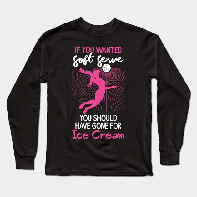 Volleyball T-Shirts and Gifts for Volleyball Playing Girls Long Sleeve T-Shirt by Shirtbubble